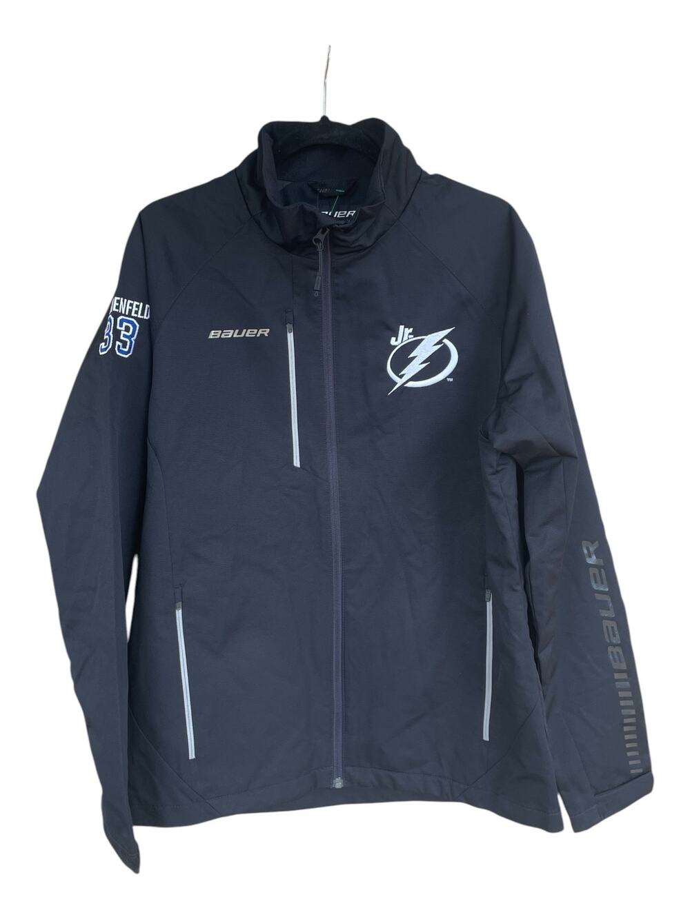 Bauer Supreme Jacket Size M Black Tampa Bay Lightning Jr Team Full Zip